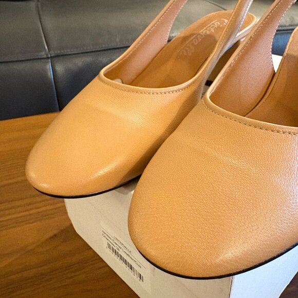 L’INTERVALLE Jarotes 38 camel slingback NWT - Picture 6 of 12